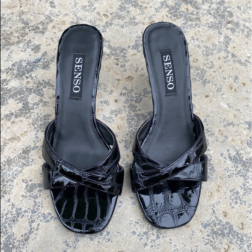 Senso Black Heels Size 7